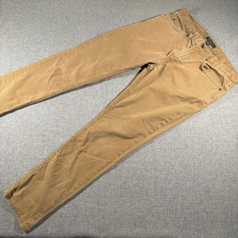 Banana Republic Corduroy Pants Mens 31x30 (Fits‎ 31x27) Tan Skinny Fit Brown